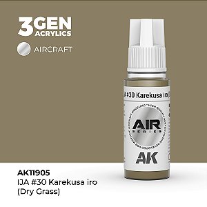 Tinta Acrílica AK Interactive 3GEN AIR IJA #30 Karekusa Iro (Dry Grass) 18ml