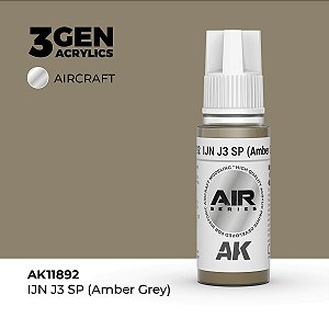 Tinta Acrílica AK Interactive 3GEN AIR IJN J3 SP (Amber Grey) 18ml