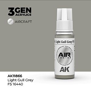 Tinta Acrílica AK Interactive 3GEN AIR Light Gull Grey FS 16440 18ml