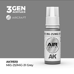 Tinta Acrílica AK Interactive 3GEN AIR MiG-25/MiG-31 Grey 18ml