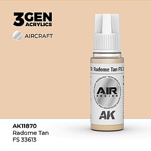 Tinta Acrílica AK Interactive 3GEN AIR Radome Tan FS 33613 18ml