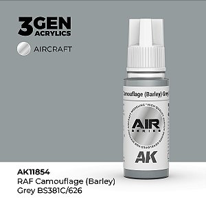 Tinta Acrílica AK Interactive 3GEN AIR RAF Camouflage Grey BS381C/626 18ml