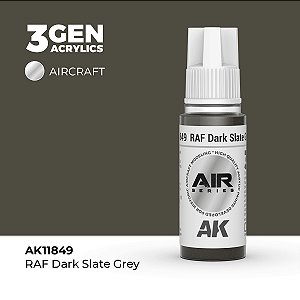 Tinta Acrílica AK Interactive 3GEN AIR RAF Dark Slate Grey 18ml