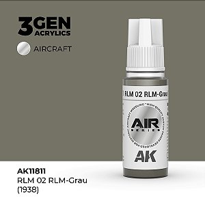 Tinta Acrílica AK Interactive 3GEN AIR RLM 02 RLM-Grau (1938) 18ml
