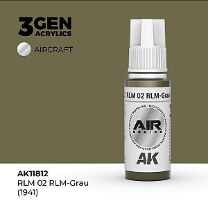 Tinta Acrílica AK Interactive 3GEN AIR RLM 02 RLM-Grau (1941) 18ml