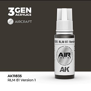 Tinta Acrílica AK Interactive 3GEN AIR RLM 81 Version 1 18ml