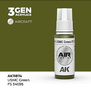 Tinta Acrílica AK Interactive 3GEN AIR USMC Green FS 34095 18ml