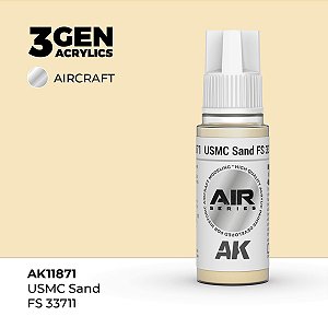 Tinta Acrílica AK Interactive 3GEN AIR USMC Sand FS 33711 18ml