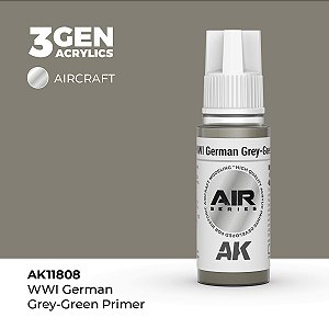 Tinta Acrílica AK Interactive 3GEN AIR WWI German Grey-Green Primer 18ml