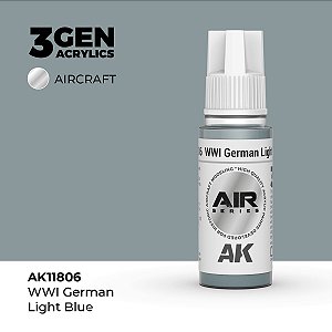 Tinta Acrílica AK Interactive 3GEN AIR WWI German Light Blue 18ml