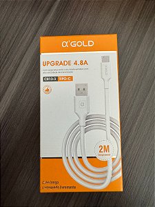 CABO USB/TIPO-C, 2 Metros, A'GOLD CB13-3