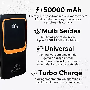BATERIA PORTÁTIL 50000mah 22,5W PEINING WUP-946