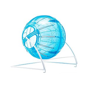 Globo Acrílico para Hamster com Suporte 4 em 1 Savana Azul Único