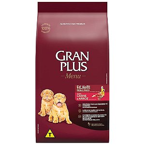 Ração Gran Plus Filhote Carne E Arroz 15 Kg