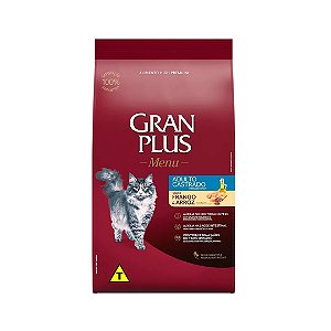 Gran Plus Gato Castrado Frango E Arroz 1 Kg