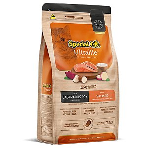 Ração Special Cat Ultralife Castrado 10+ Salmao 10,1 Kg