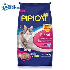 Areia Pipicat Granulado Sanitario Floral 4kg