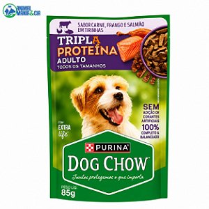 Sache Dog Chow Adulto Triploprot Sim 85g Unidade