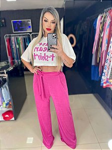 Conjunto de Calça e Cropped Diana
