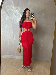 Vestido Tomara que Caia Tricô Nalla