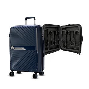 Mala Média para Transporte de Vinhos Azul