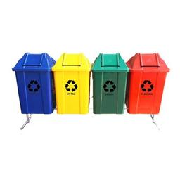 CONJUNTO-PARA-COLETA-SELETIVA-4-CESTOS-JSN-ST16-60LT MODEO ST16