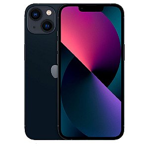 iPhone 13 Apple (256GB) Meia-noite, Tela de 6,1", 5G e Câmera Dupla de 12 MP