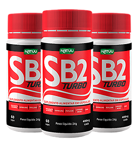 SB2 Turbo 60 Cápsulas | Kit de 3 Pote