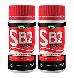 SB2 Turbo 60 Cápsulas | Kit de 2 Pote