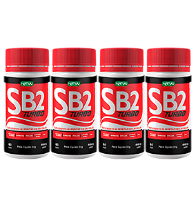 SB2 Turbo 60 Cápsulas | Kit de 4 Pote