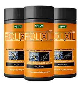 Folixil 60 Cápsulas | Kit 3 Potes