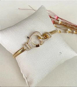 Pulseira maleável com zircônia