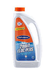 Floc Plus 2 em 1 Hidroazul 1L Clarificante e ecantador