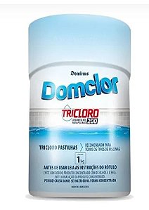 Pastilhas de Cloro Tricloro DomClor 1KG