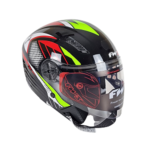 Capacete FW3 X Open Paises Preto Italia