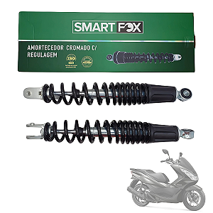 Par Amortecedor Cromado SmartFox PCX 150 16 a 18