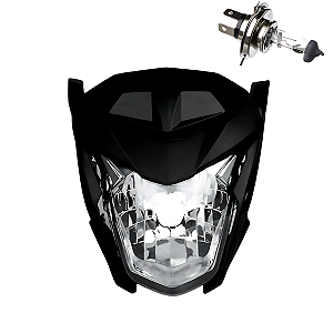 Farol Comp C/Carenagem Preto Sportive Twister 16/19+Lampada