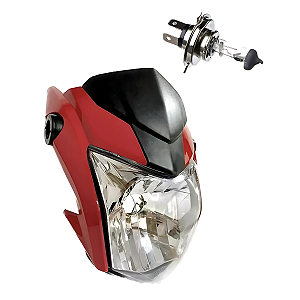 Farol Comp Vermelho Perol. Titan 160 EX 16 Sportive+Lampada