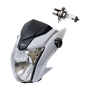 Farol Completo Branco Titan 160 EX 16/17 Sportive + Lampada