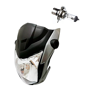 Farol Comp Prata Metalico Fan 160 2023 Sportive + Lampada