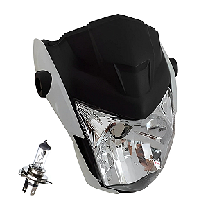 Farol Completo C/Carenagem Branco Sportive Fan160 22+Lampada