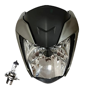 Farol Comp Cinza Met. Titan 160 EX Fan 16 Sportive + Lampada