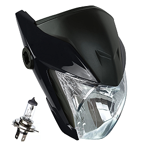 Farol Completo Cinza Metalico Sportive Fan 160 22/23+Lampada