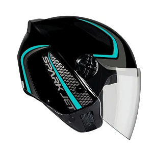 Capacete EBF Spark Jet Speed Azul e Preto