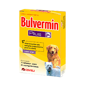 Vermífugo Bulvermin Plus Coveli 4 Comprimidos