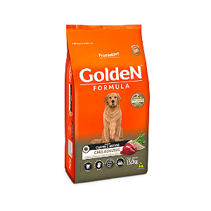 Ração Golden Fórmula para Cães Adultos Sabor Carne e Arroz-15Kg