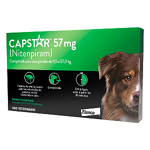 Capstar Elanco Pet 57mg Para Cães de 11,5kg a 57kg