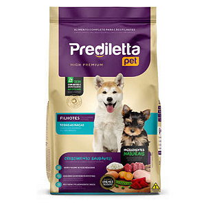 Ração Prediletta Carne e Vegetais para Cães Filhotes-15Kg