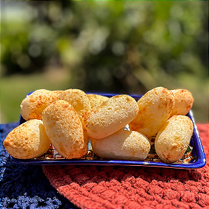 Pacote 1Kg: Pão de queijo recheado com requeijão