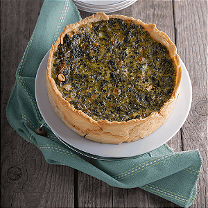 Pacote com 6: Quiche de espinafre com bacon